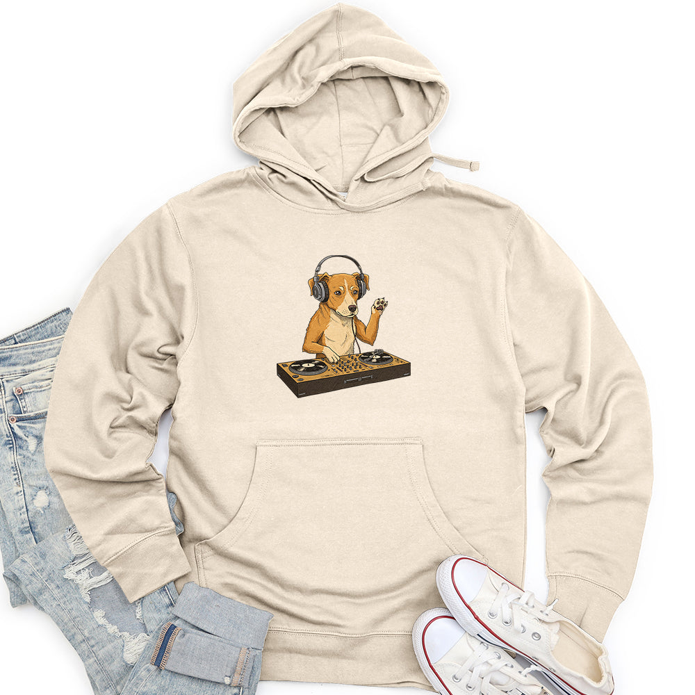 Dog DJ Unisex midweight hoodie