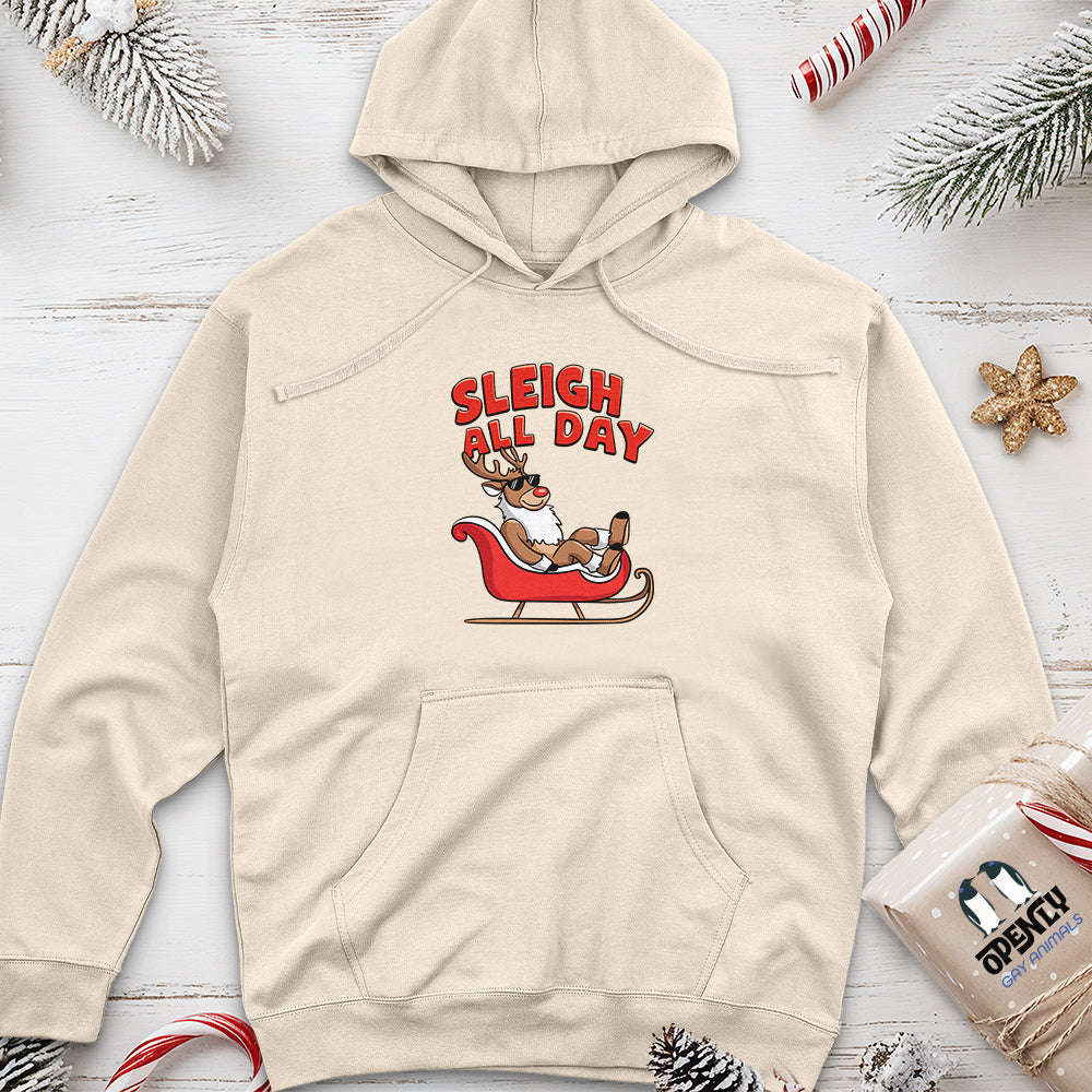 Sleigh All Day Unisex Midweight Hoodie