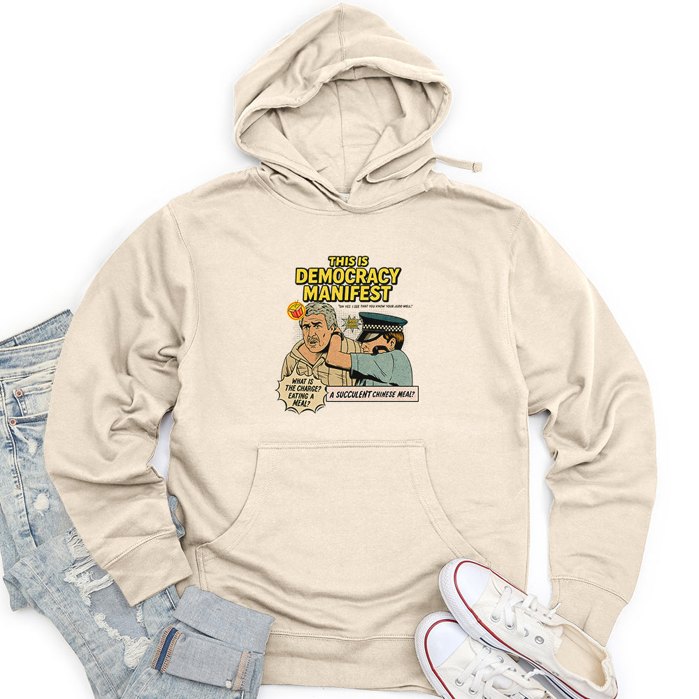 This Is Democracy Manifest Unisex midweight hoodie