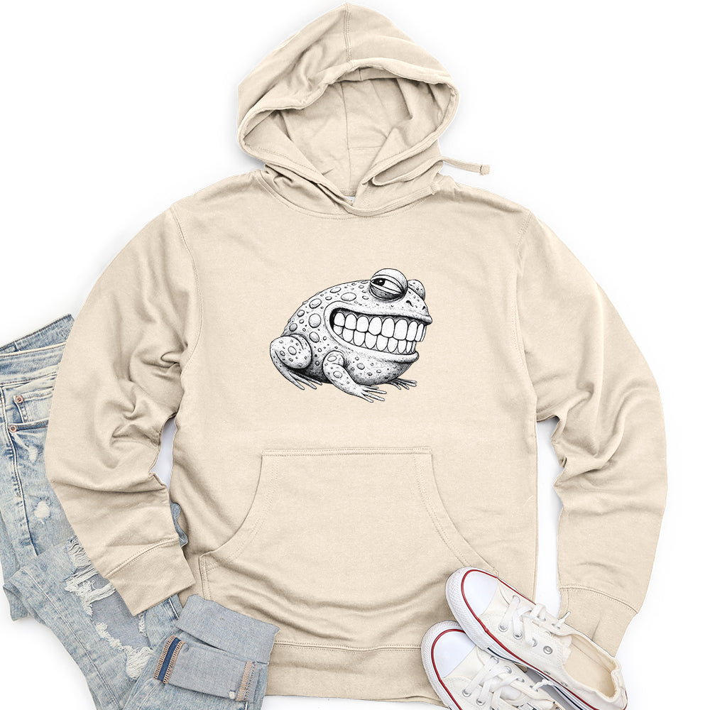 Creepy Frog Unisex midweight hoodie