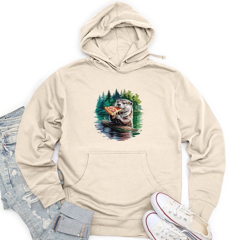 Otter Pizza Unisex midweight hoodie