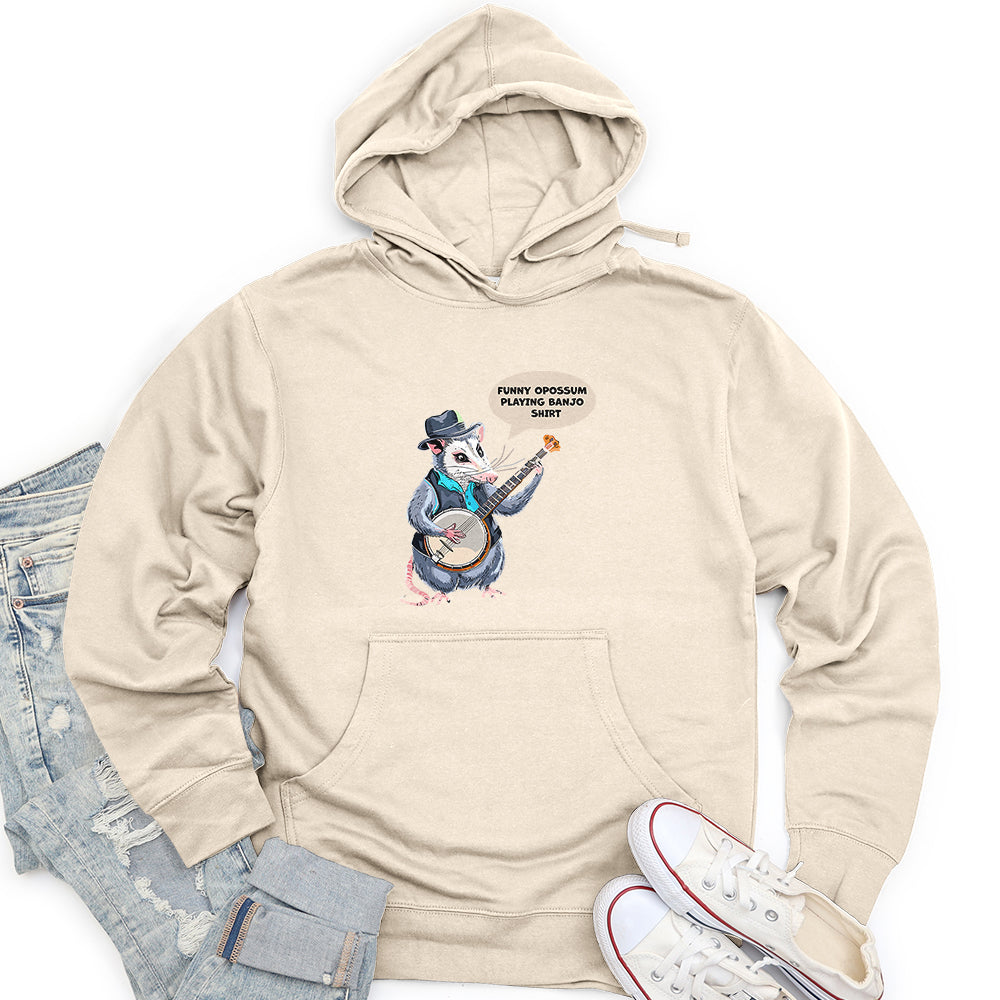 Funny Opossum Unisex Midweight Hoodie