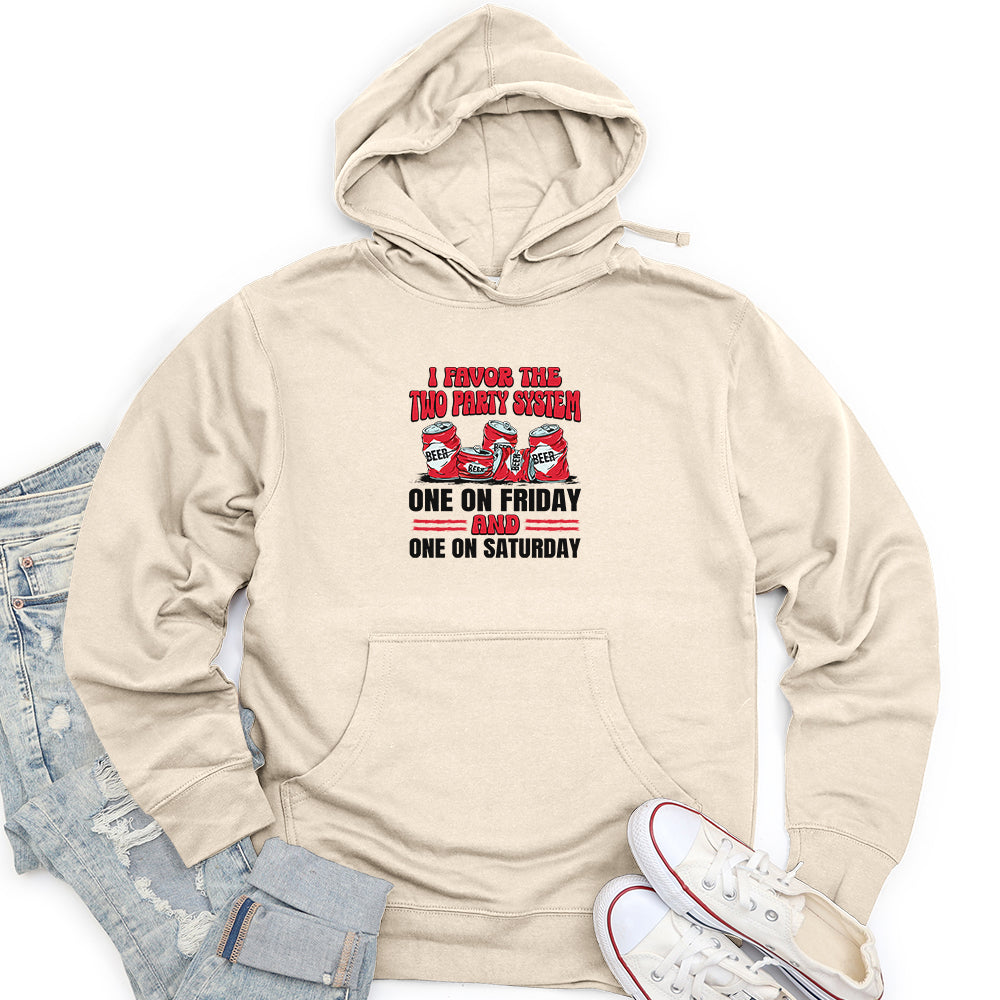 Two Party System Unisex midweight hoodie