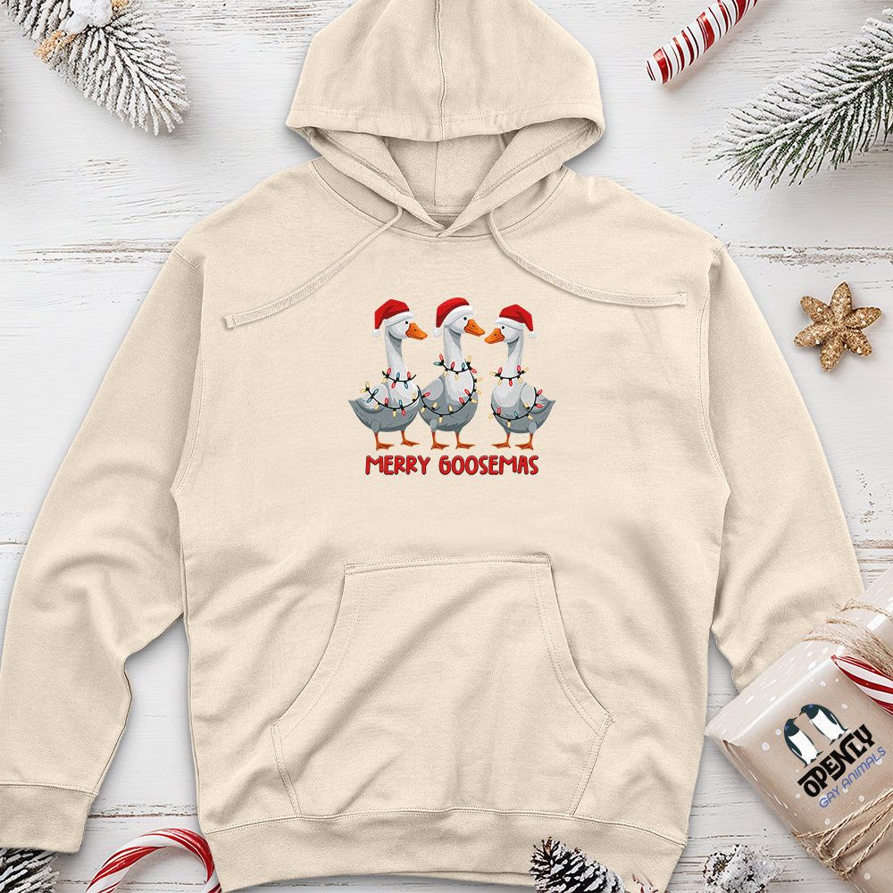 Merry Goosemas Unisex Midweight Hoodie