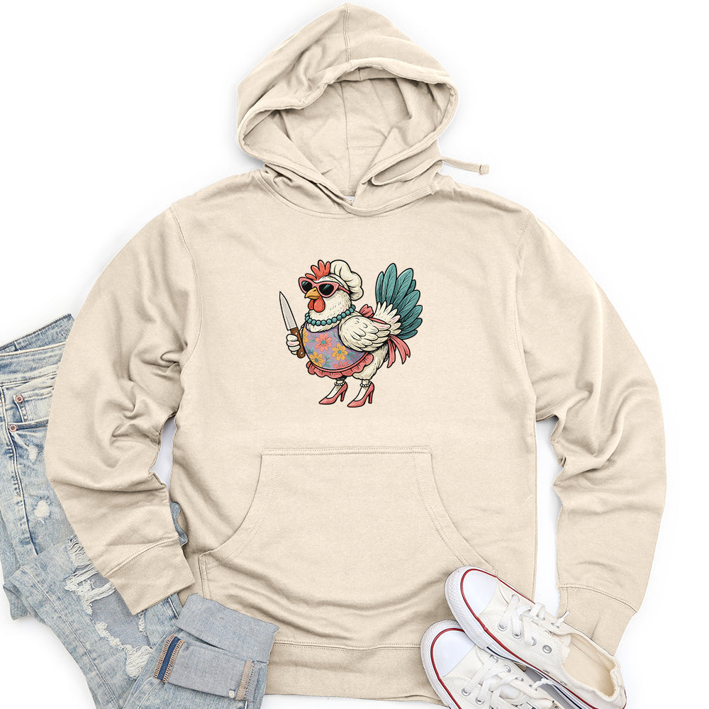 Funny  Rooster Chicken Unisex midweight hoodie