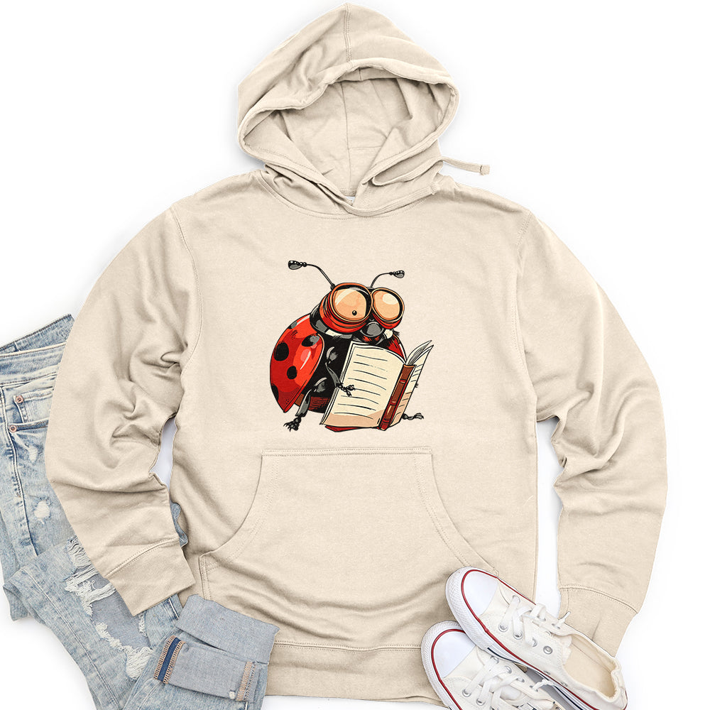 Scholarly Ladybug Unisex Midweight Hoodie