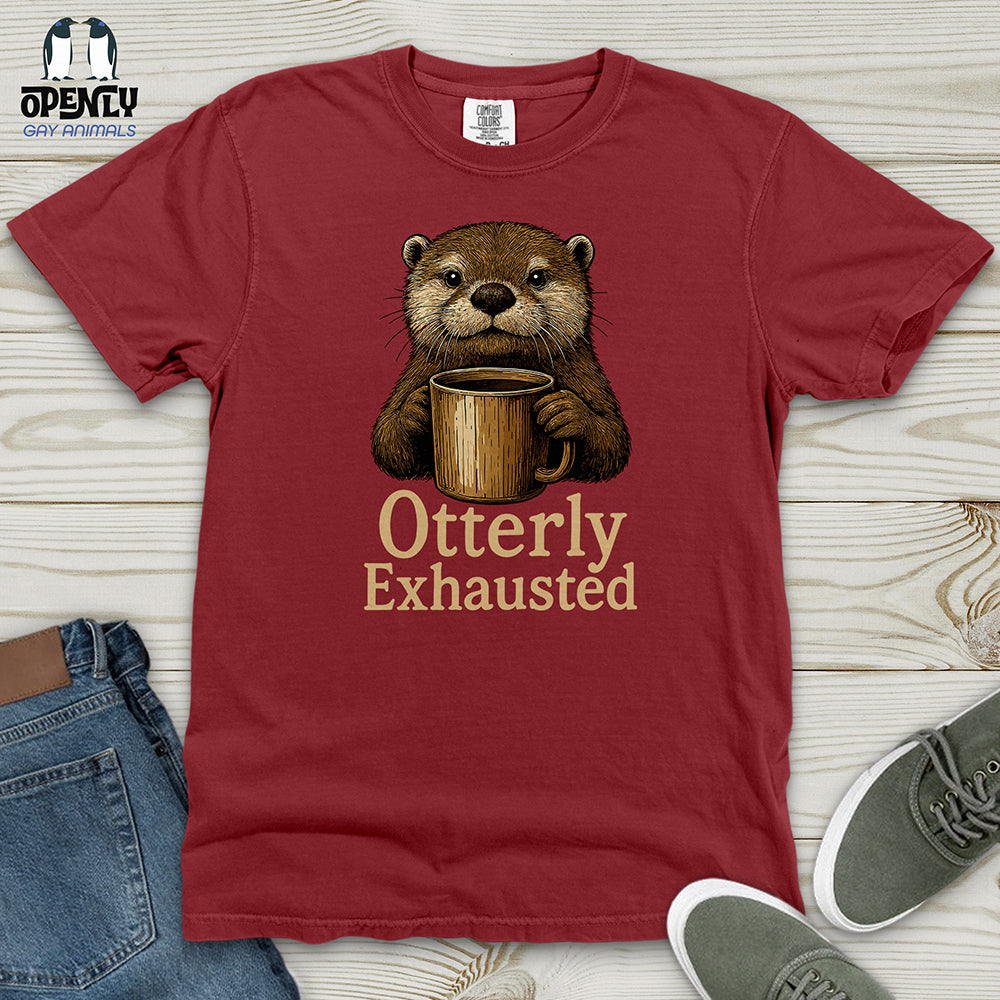 Otterly Exhausted Heavy Cotton Comfort Colors Tee