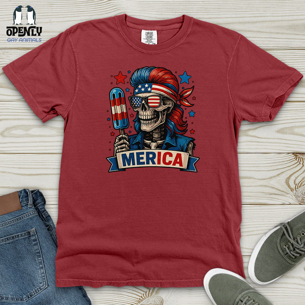 Merica Skull Heavy Cotton Comfort Colors Tee