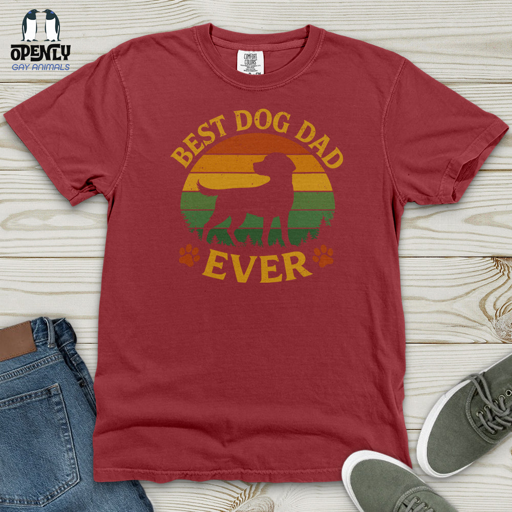 Best Dog Dad Ever Heavy Cotton Comfort Colors Tee