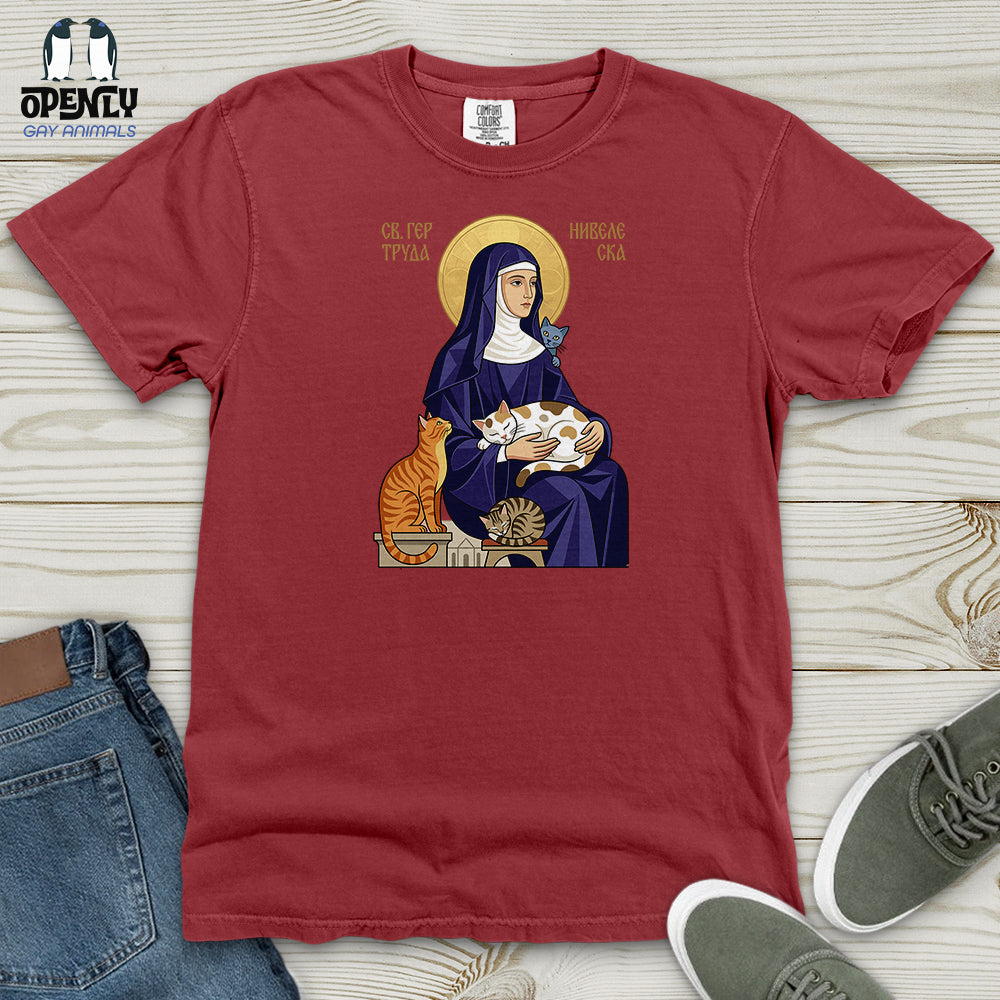 Saint Gertrude of Nivelles Heavy Cotton Comfort Colors Tee