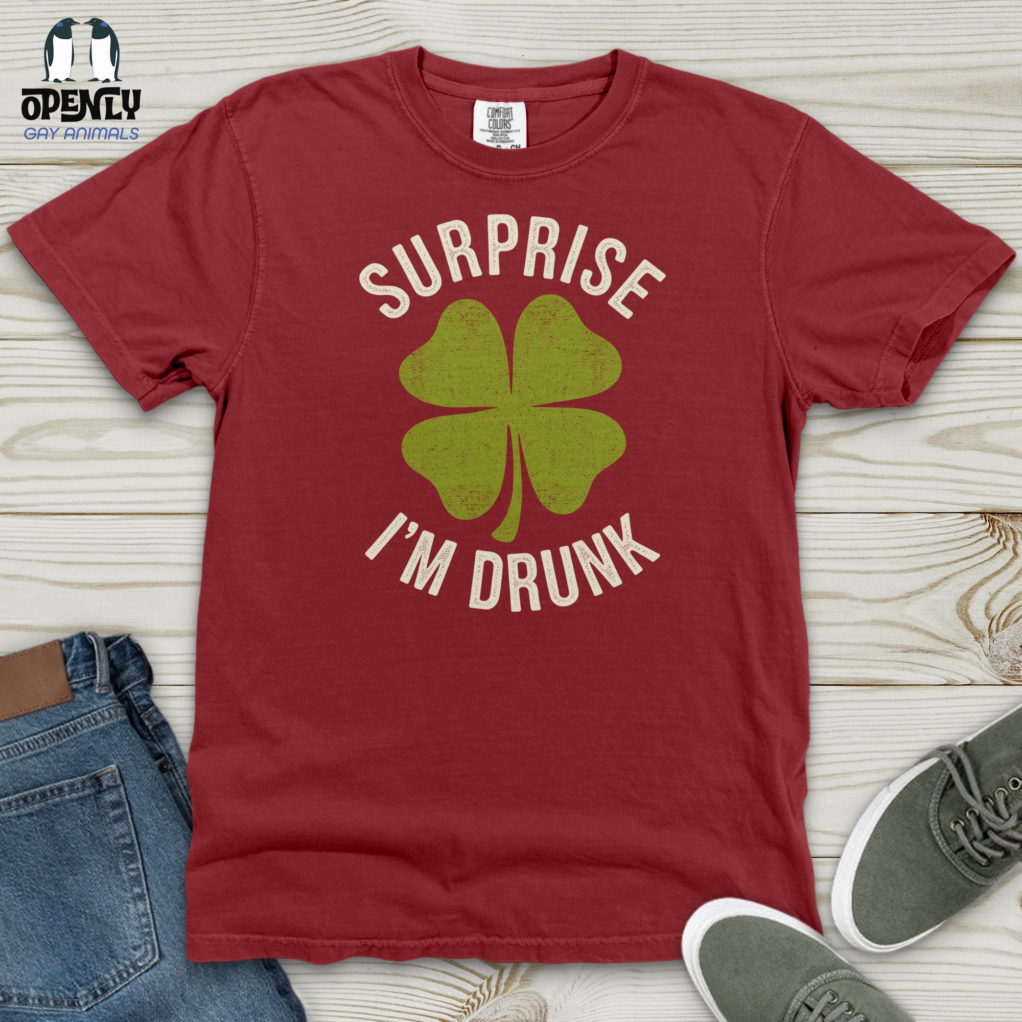 Surprise I'm Drunk  Heavy Cotton Comfort Colors Tee