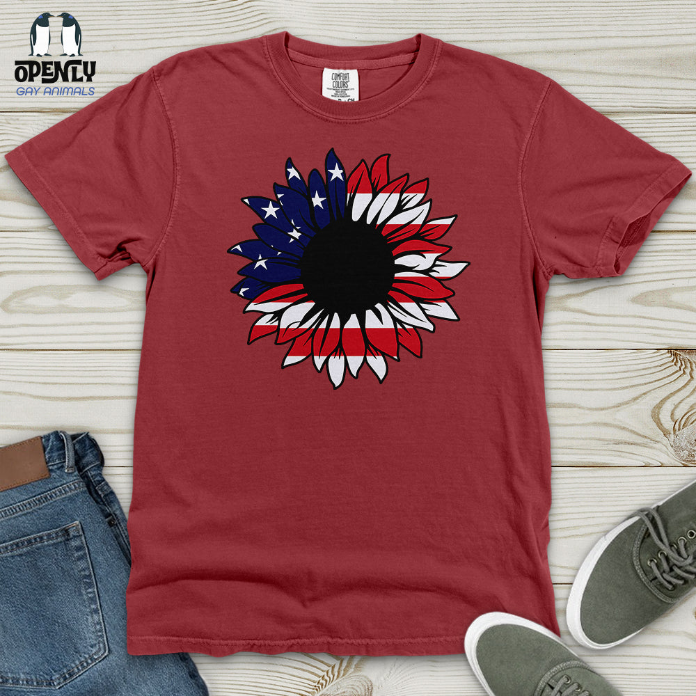 USA Sunflower Heavy Cotton Comfort Colors Tee