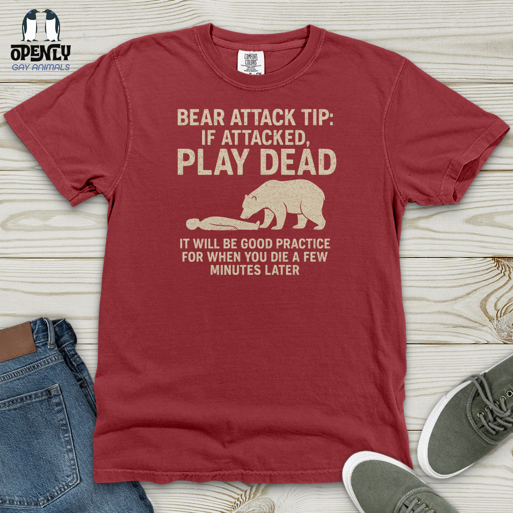 Bear Attack Tip Heavy Cotton Comfort Colors Tee