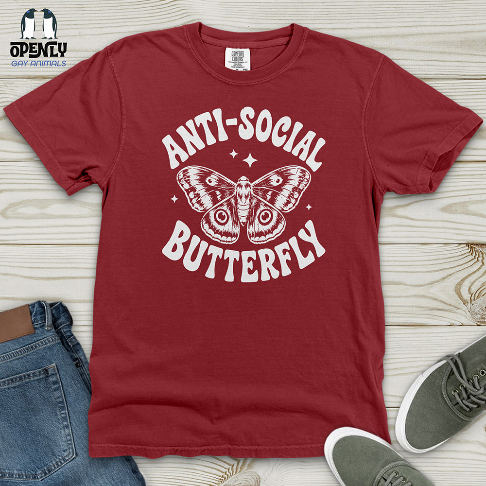 Anti-Social Butterfly Heavy Cotton Comfort Colors Tee