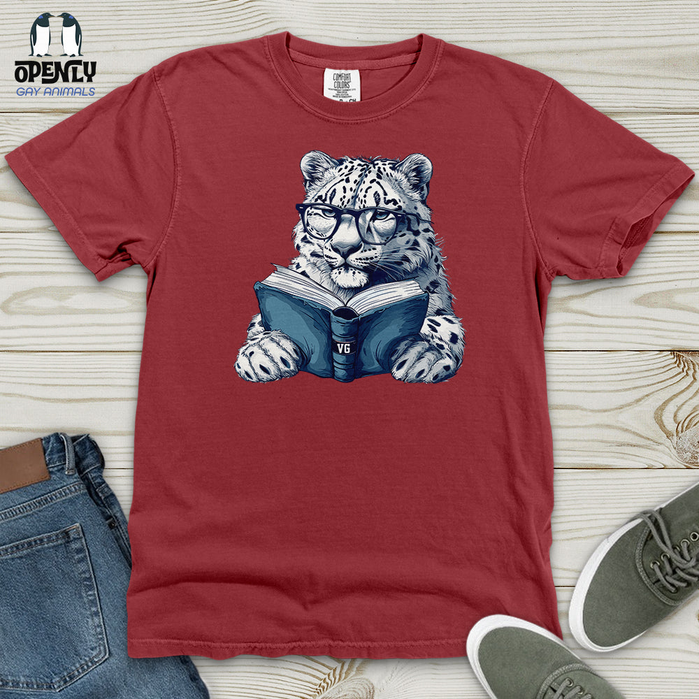 Scholarly Snow Leopard Heavy Cotton Comfort Colors Tee