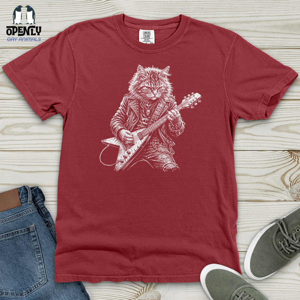 Cat Rockstar Heavy Cotton Comfort Colors Tee
