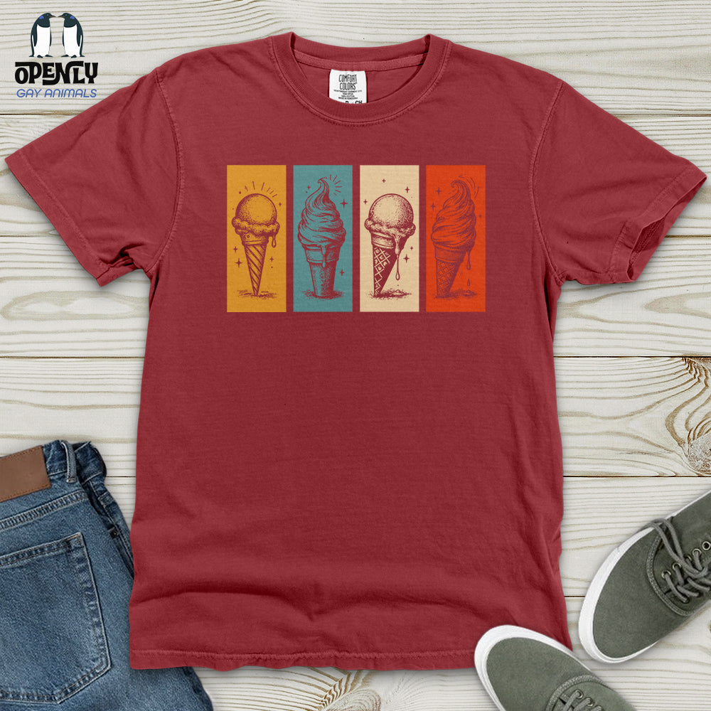 Stained Glass Ice-Cream Heavy Cotton Comfort Colors Tee