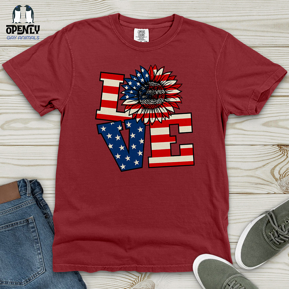 Liberty Love Floral Heavy Cotton Comfort Colors Tee