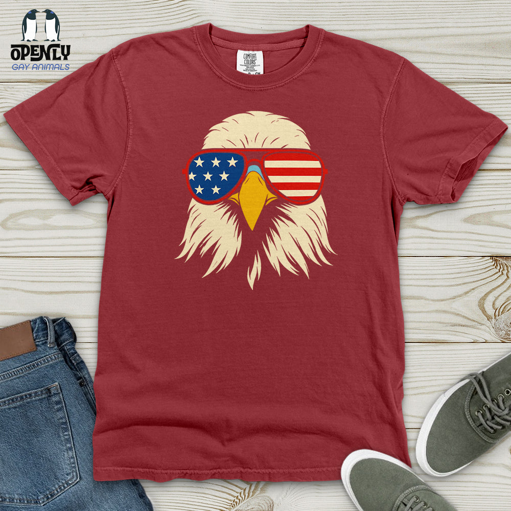 Magnetic American Flag Freedom Eagle USA Heavy Cotton Comfort Colors Tee