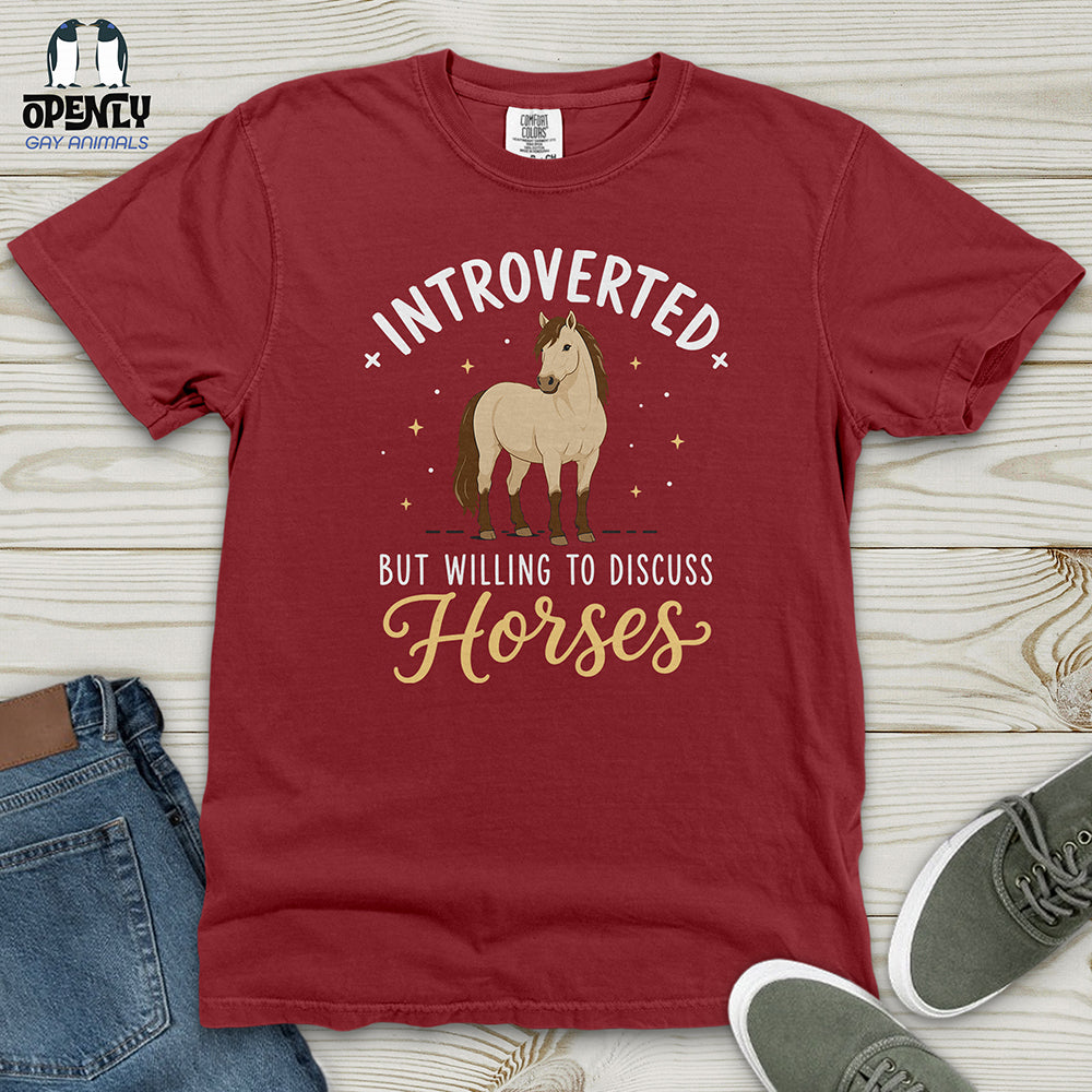Introverted Horse Badge Heavy Cotton Comfort Colors Tee