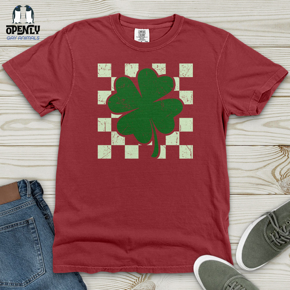 Checkered Shamerock Heavy Cotton Comfort Colors Tee