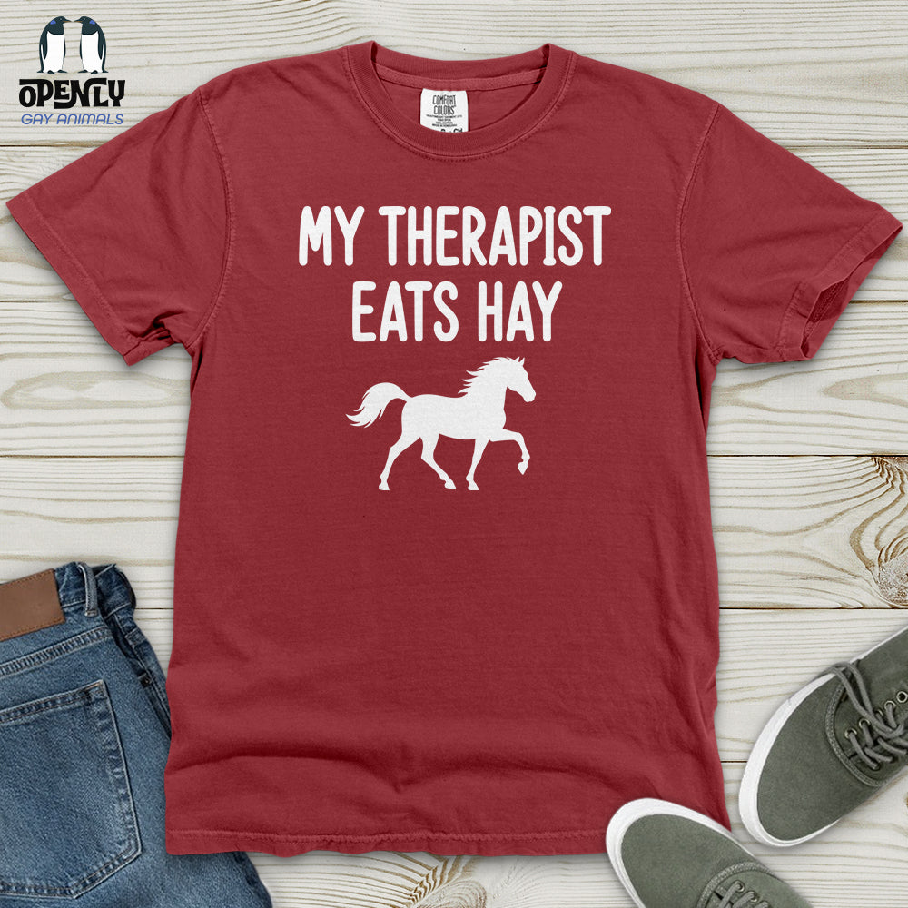 My Therapist Eats Hay Heavy Cotton Comfort Colors Tee