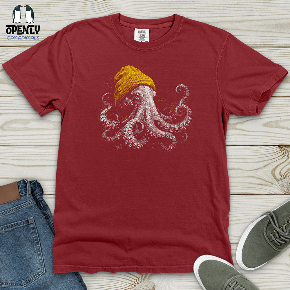 Winter Octopus Heavy Cotton Comfort Colors Tee