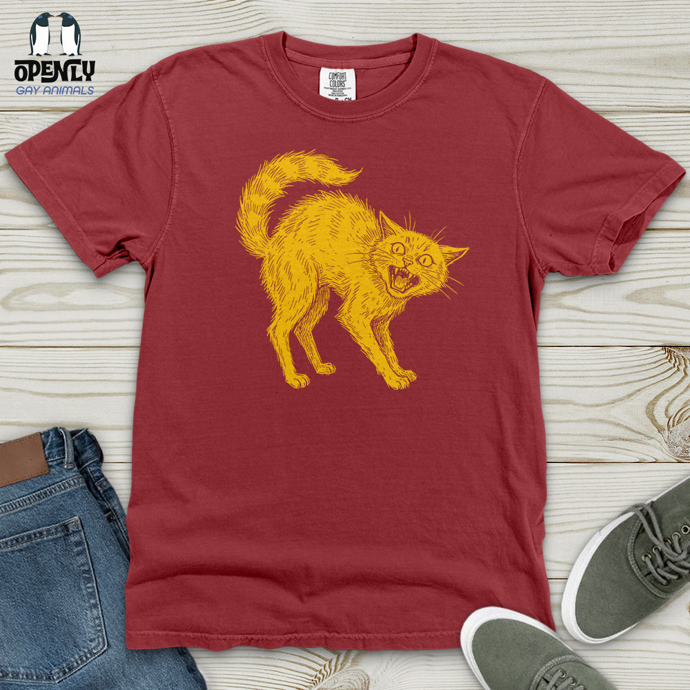 Horrible Japanese Cat Heavy Cotton Comfort Colors Tee