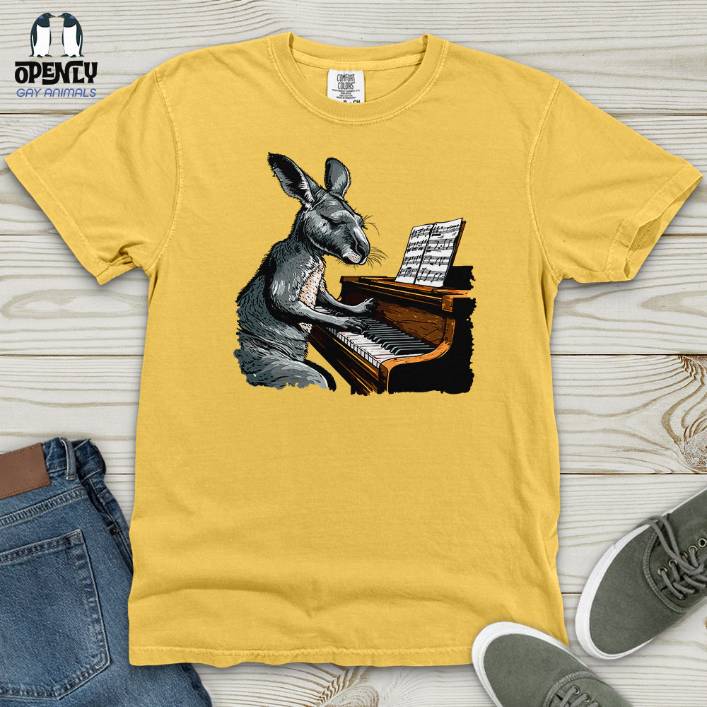 Kangaroo Piano Concert Heavy Cotton Comfort Colors Tee