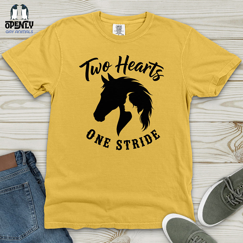Two Hearts One Stride Heavy Cotton Comfort Colors Tee