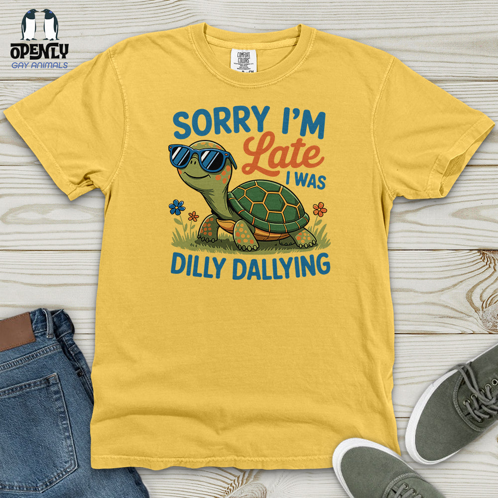 Sorry I'm Late Heavy Cotton Comfort Colors Tee