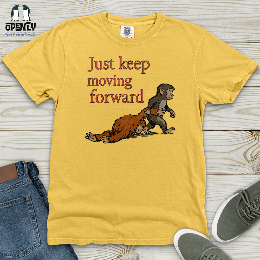 Just Keep Moving Forward Heavy Cotton Comfort Colors Tee