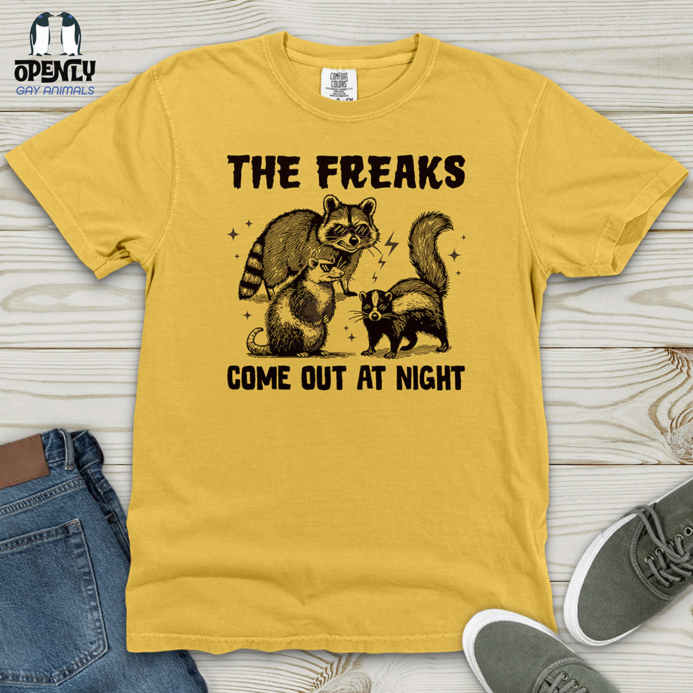 The Freaks Come Out at Night Heavy Cotton Comfort Colors Tee