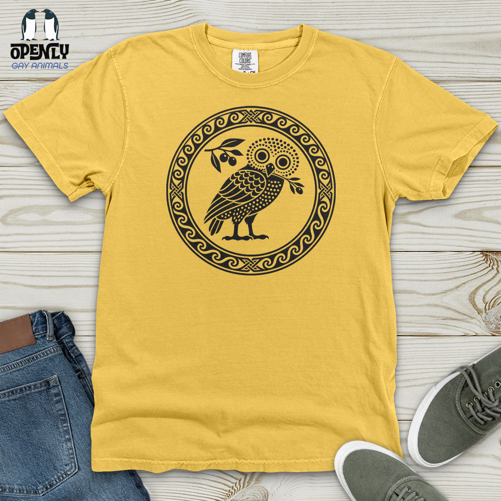 Ancient Athens Owl Heavy Cotton Comfort Colors Tee