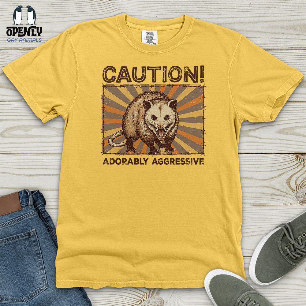 Caution Heavy Cotton Comfort Colors Tee