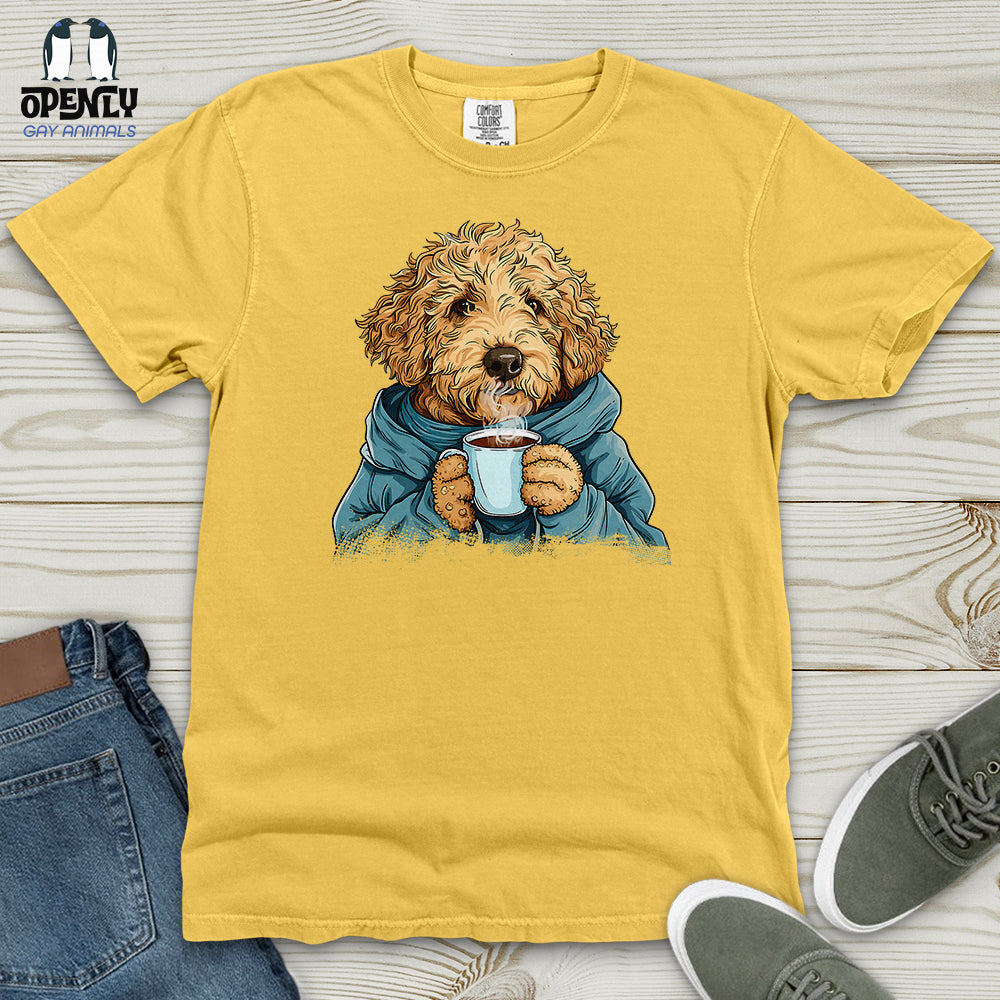 Labradoodle Cozy Beverage Heavy Cotton Comfort Colors Tee