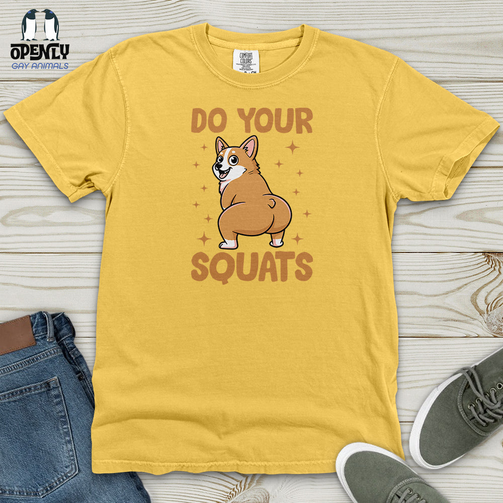 Do Your Squats Heavy Cotton Comfort Colors Tee