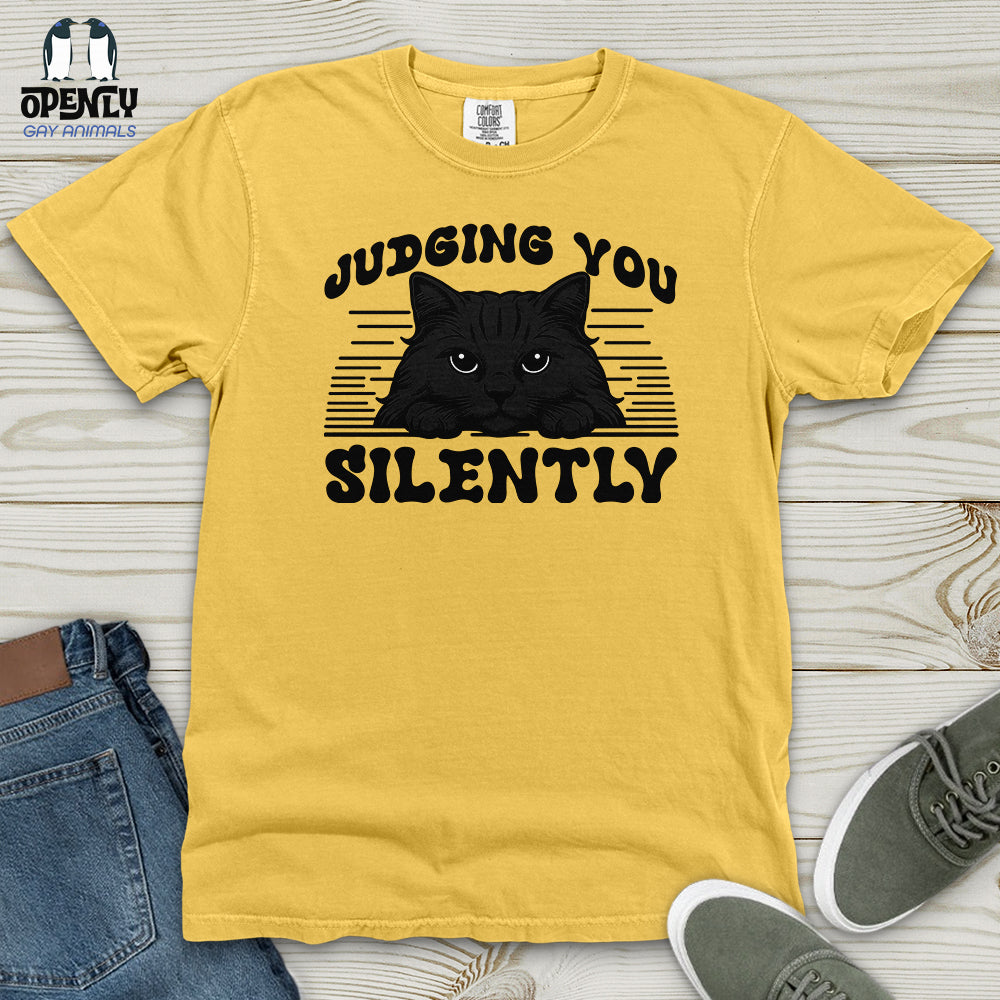 Judging You Silently Heavy Cotton Comfort Colors Tee
