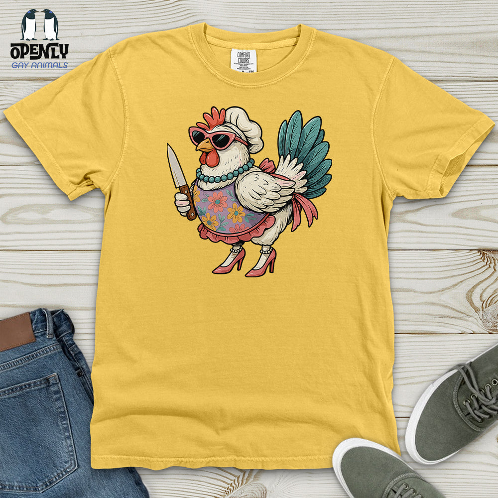 Funny  Rooster Chicken Heavy Cotton Comfort Colors Tee