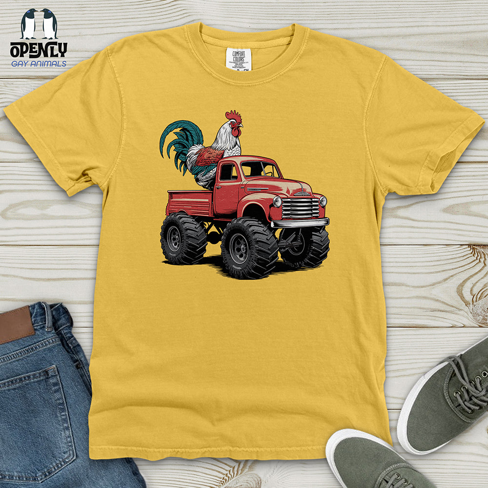 Chicken Monster Truck Heavy Cotton Comfort Colors Tee