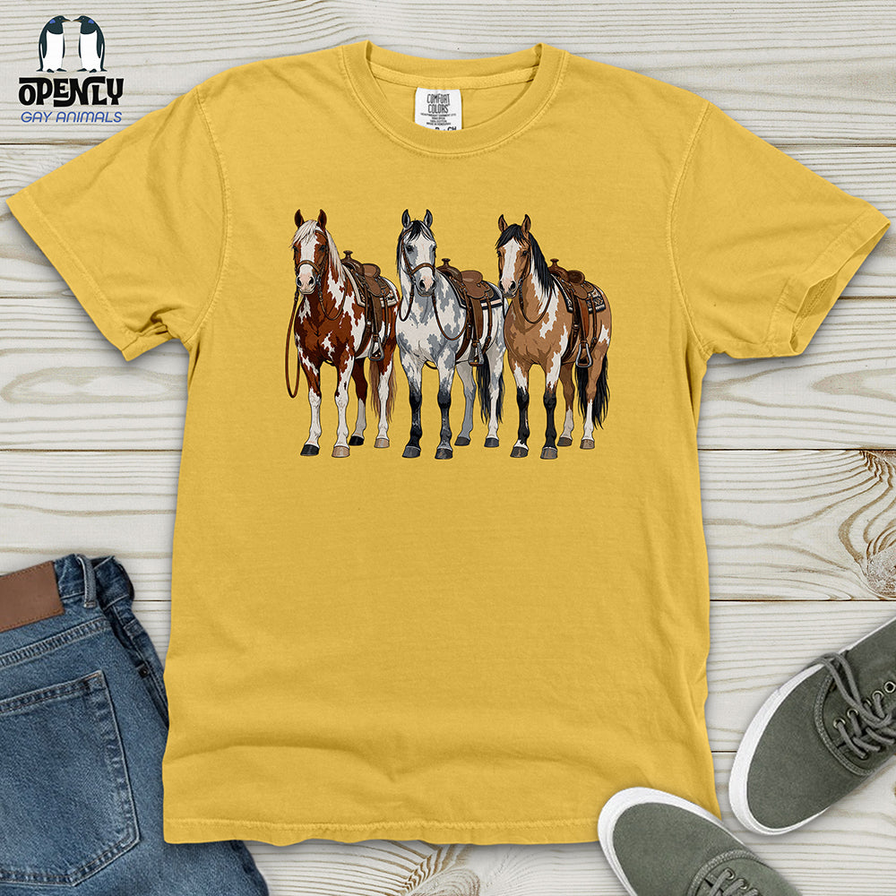 Western Horses Heavy Cotton Comfort Colors Tee