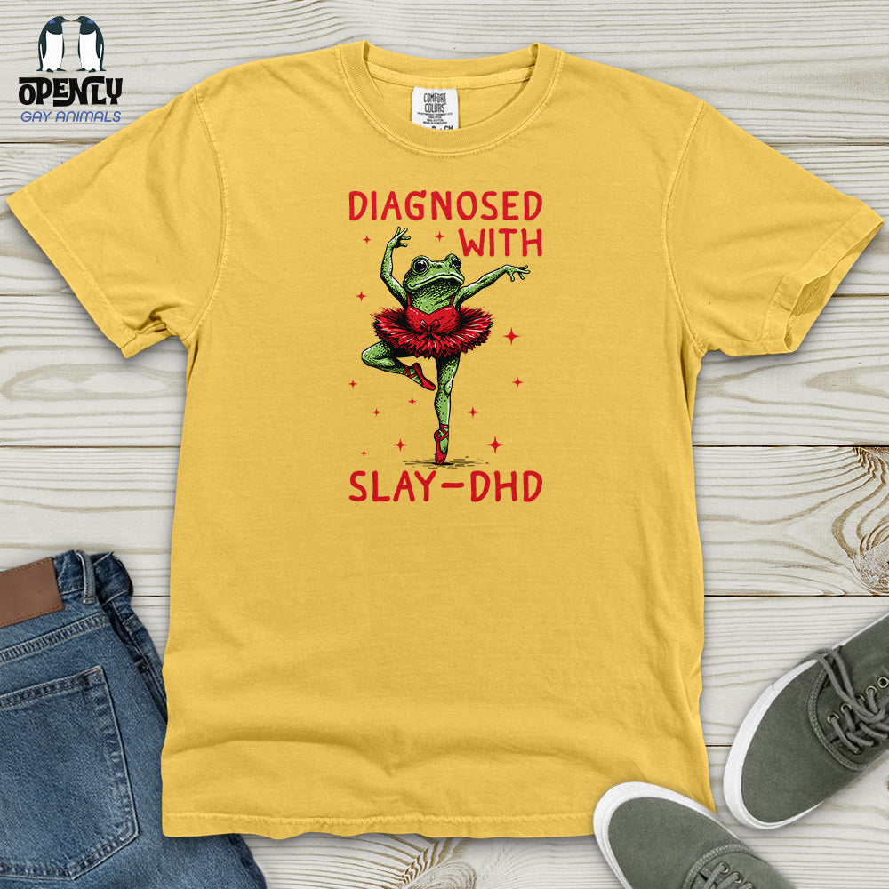 Diagnosed With Slay-Dhd Heavy Cotton Comfort Colors Tee