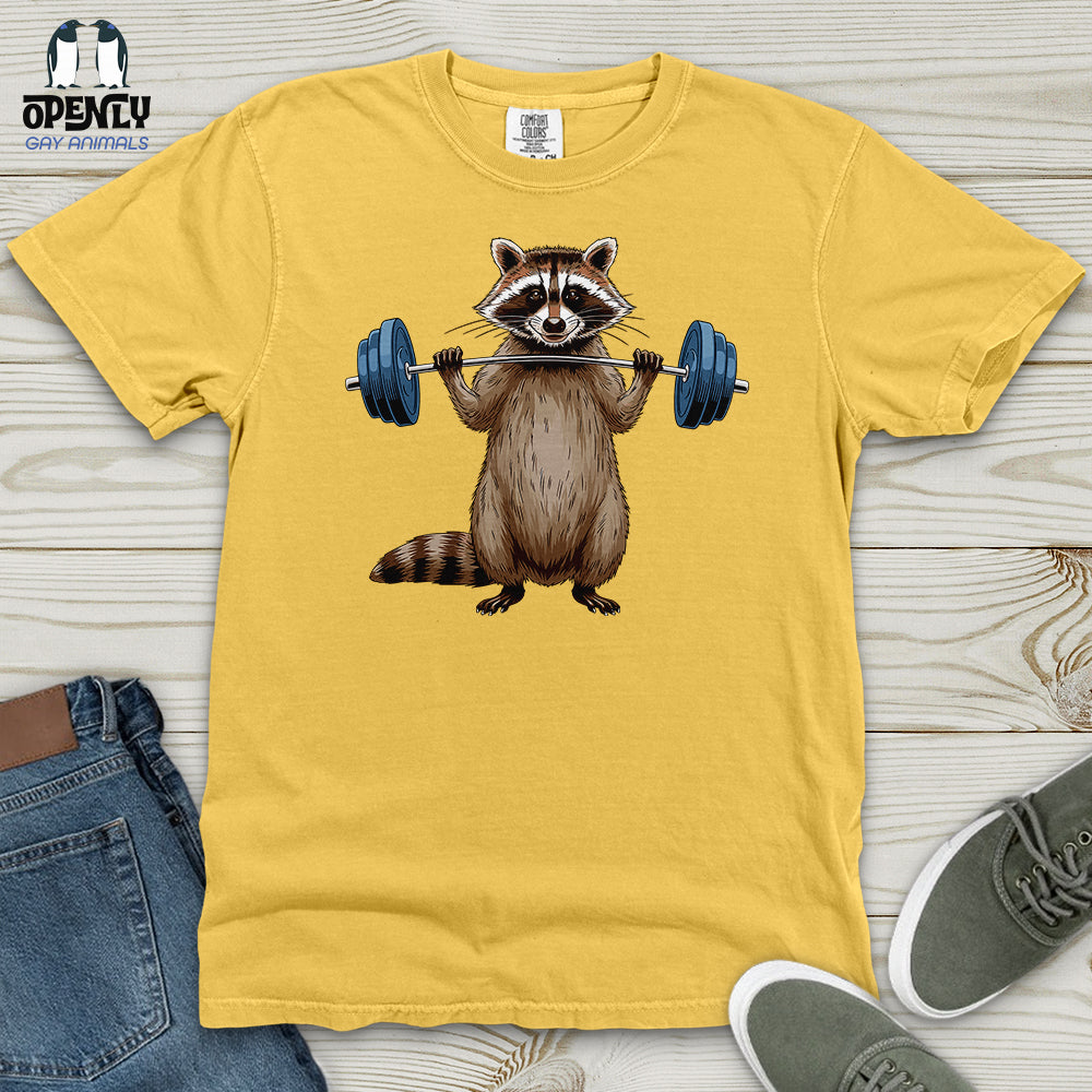 Raccoon Dumbbelling Heavy Cotton Comfort Colors Tee