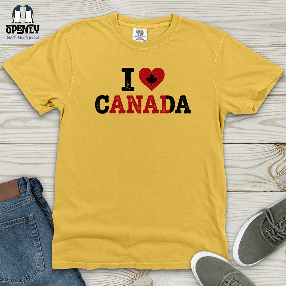 I Love Canada Heavy Cotton Comfort Colors Tee