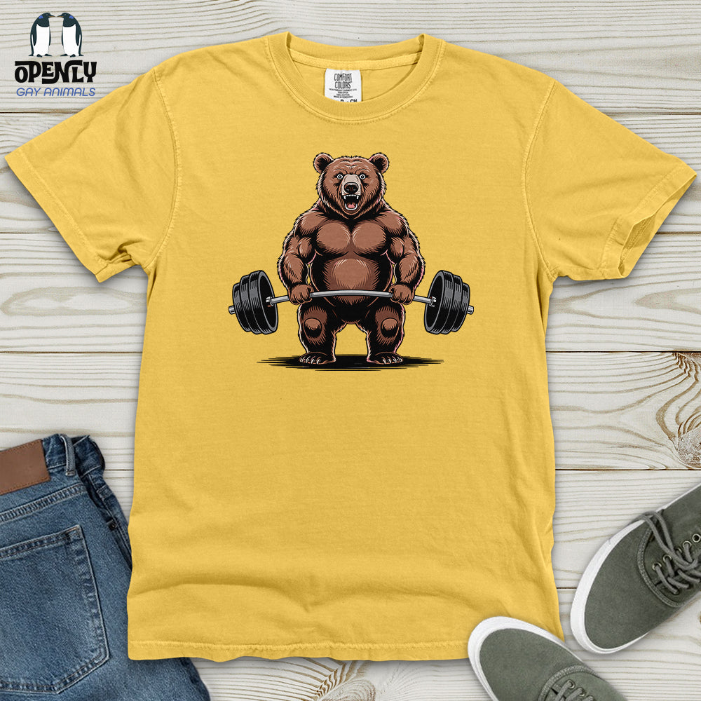 Bear Dumbbelling Heavy Cotton Comfort Colors Tee
