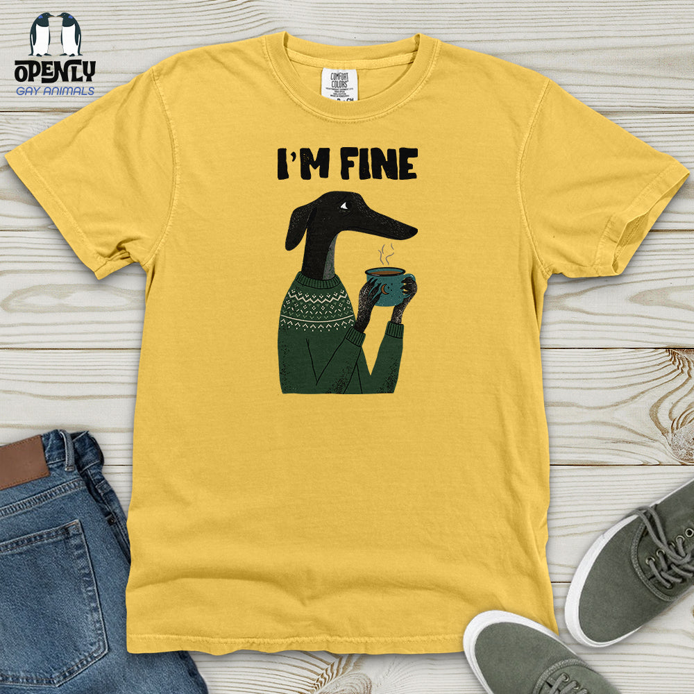 Greyhound Coffee Heavy Cotton Comfort Colors Tee