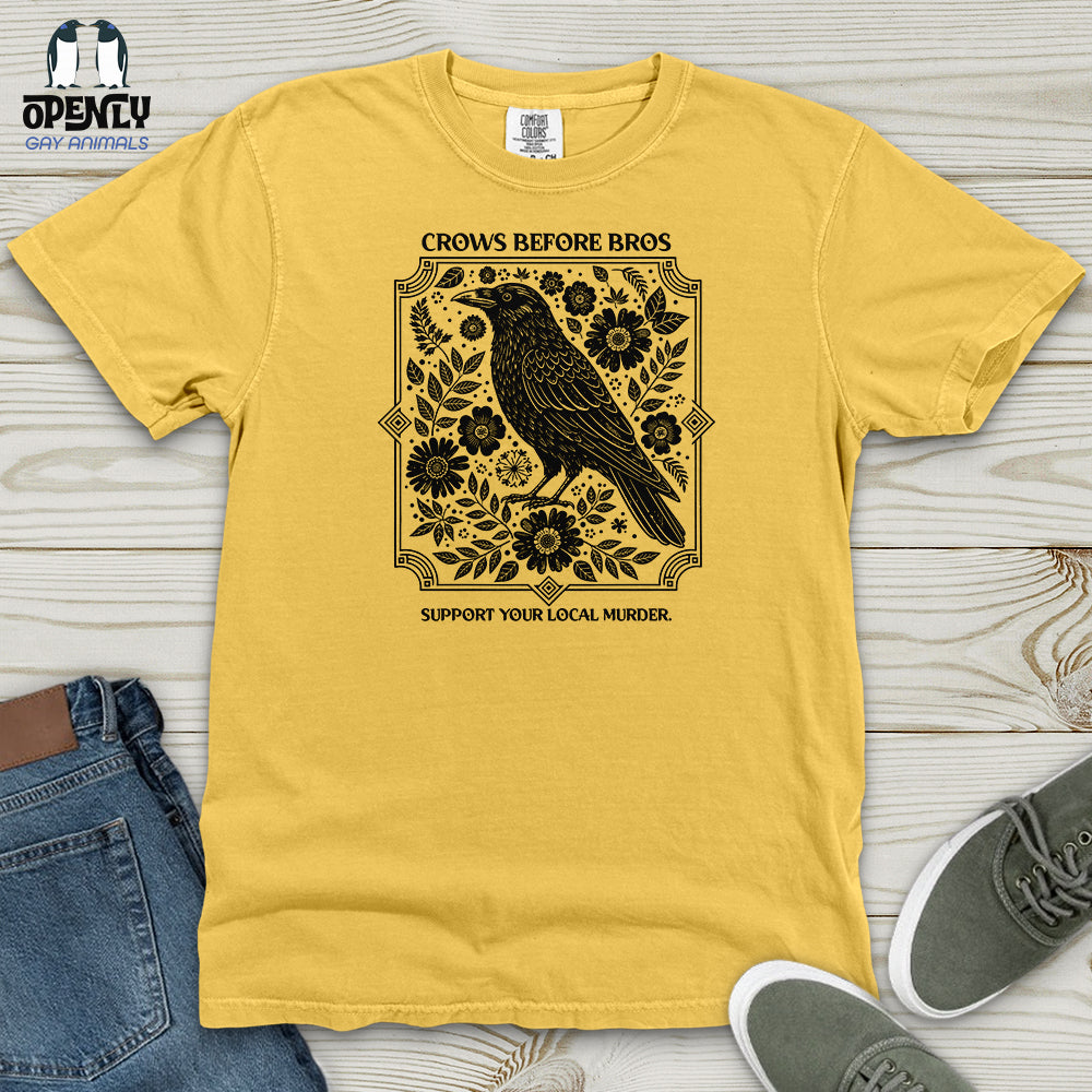 Crows Before Bros Heavy Cotton Comfort Colors Tee