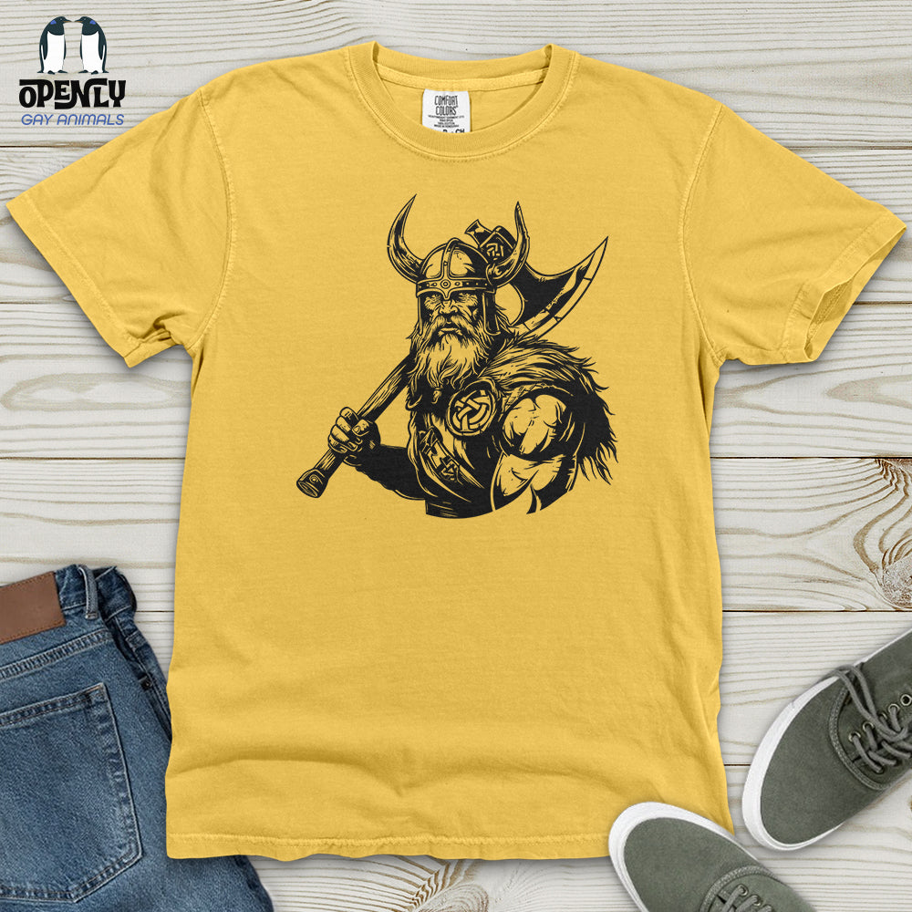 Viking Warrior Emblem Heavy Cotton Comfort Colors Tee