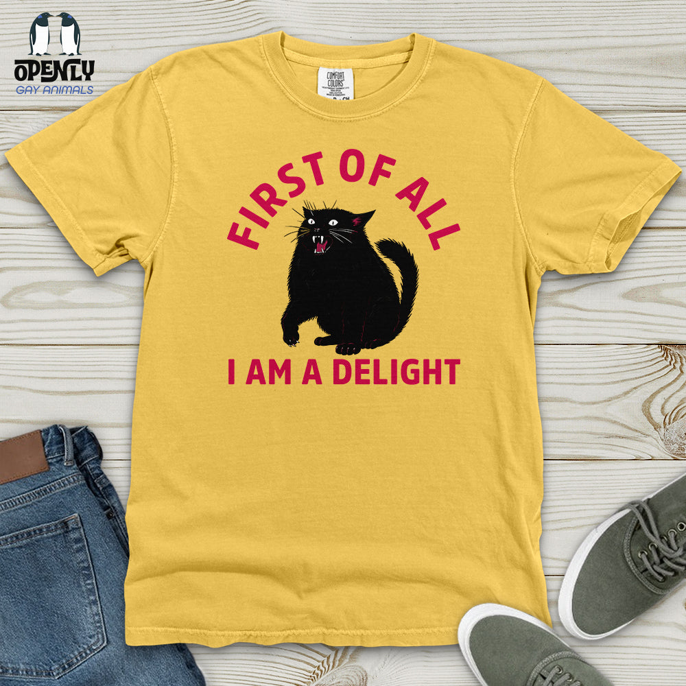 First of All I Am a Delight 03 Heavy Cotton Comfort Colors Tee