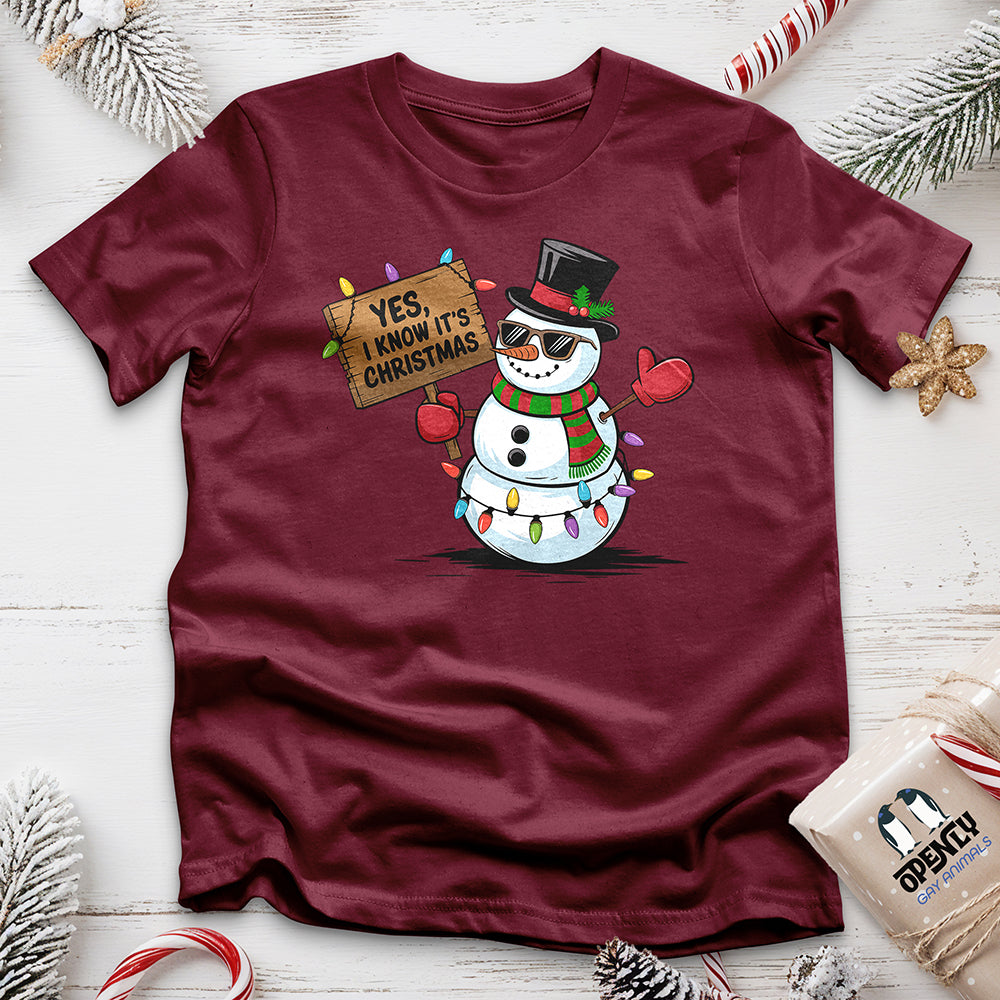 Yes, I Know It's Christmas Unisex t-shirt